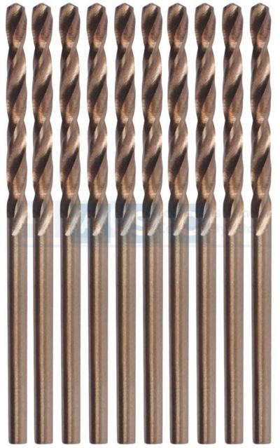 DRILL BIT 3MM HSS M2 STR.SHANK 10PCS IN PLASTIC CASE  FULLY GROUND