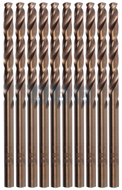 DRILL BIT 4.2.MM HSS M2 STR.SHANK 10PCS IN PLASTIC CASE  FULLY GROUND