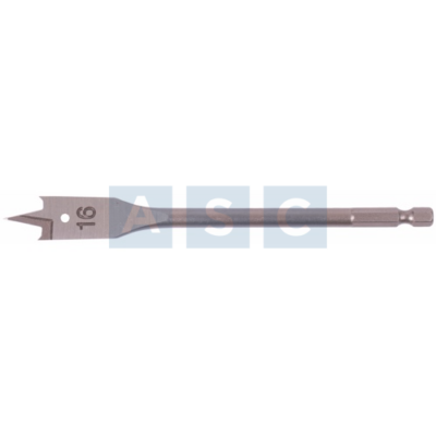 WOOD FLAT DRILL BIT 16MM X 152MM high carbon steel /Surface: Polished