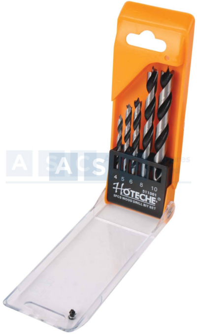 WOOD DRILL SET 5PCS SET 4/5/6/8/10Mm