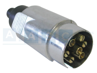 TRAILER PLUG METAL 7PIN SUNWAGON