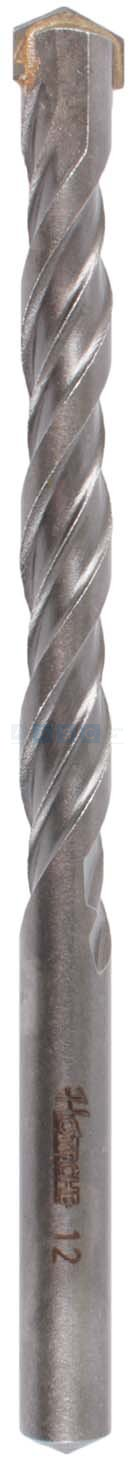 MASONRY DRILL BIT 12MM X150MM HIGH CARBON STEEL /SATIN FINISH /IN TUBE
