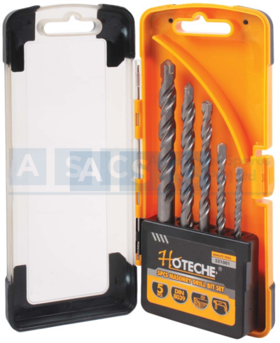 MASONARY BIT SET 5PCS Cr-V  Surface: Satin FinishSize:4X75Mm/