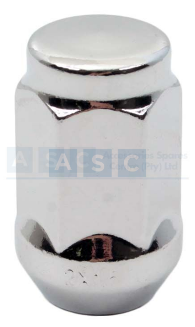 CHROME NUTS 12X1.5MM FLAT DOME 19HD