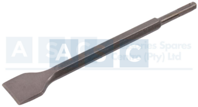 SDS FLAT CHISEL 14X250X40MM CRV HEX SHANK /SATIN FINISH