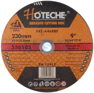 STEEL CUTTING DISC 230X2X22.23MM 80m/s