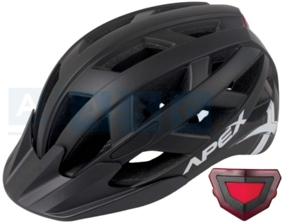 HELMET APEX ADULT MATTE BLACK MEDIUM 55-58CM