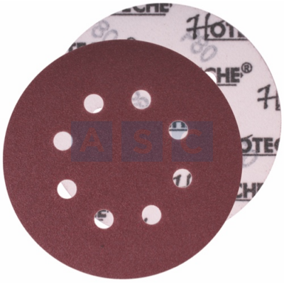 SANDING DISC 125MM GRIT P80 W/VELCRO 50PCS BMC