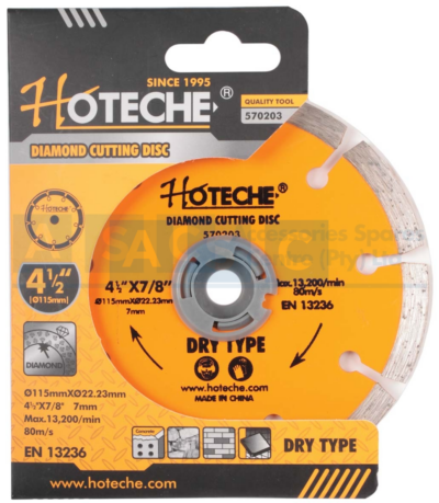 DIAMOND CUTTING DISC DRY TYPE 115MM 115X22.23X5MM