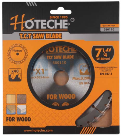 BLADE FOR WOOD 185Mm X 25.4Mmx40T T.C.TOOTH