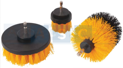 BRUSH W/PLASTIC BRISTLE ASSORT. W/SHAFT 3PCS Clean Brush Set  SIZE:1x50MM brush