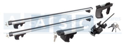 ROOF RACK OVAL ALUM.W/LOCK SET L=1350MM / W=60MM   WL=75KG