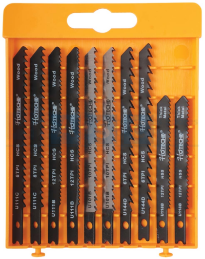 JIG SAW BLADES 10PC SEt standard wood 2pcs /fine wood 2pcs /clea