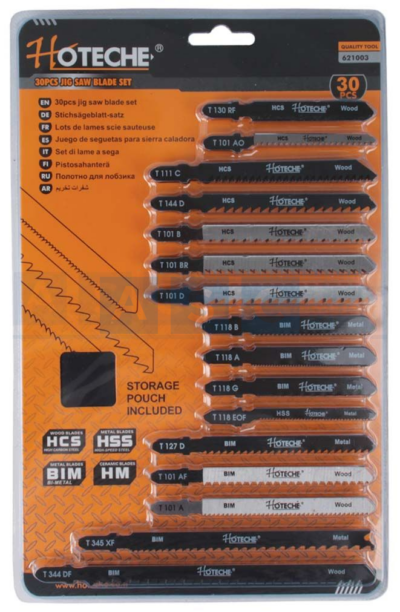 JIG SAW BLADES 30PC SET BOSCH TYPE wood 1pc T344DF/1pc T101AF/ 2pc T101AO/