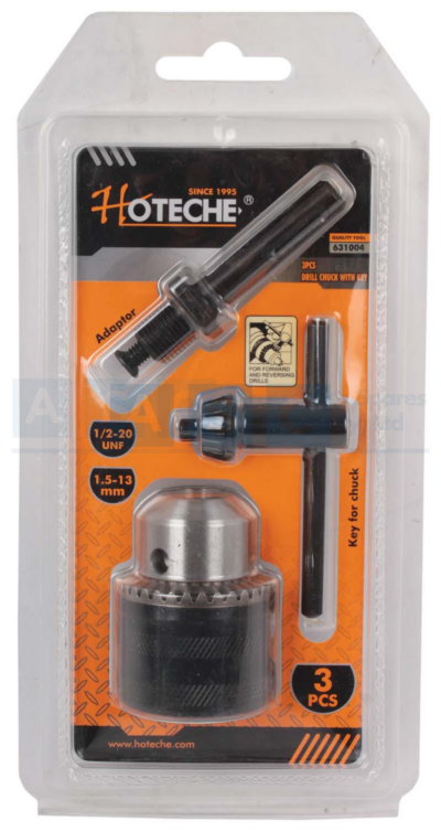 DRILL CHUCK  1.5-13MM W/ KEY & SDS ADAPTOR 1Pc Key For Chuck