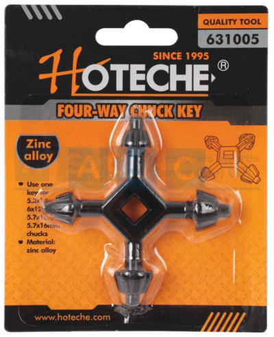 DRILL CHUCK   4WAY Use one key for 5.3X14MM-6X12.7MM/5.7X16