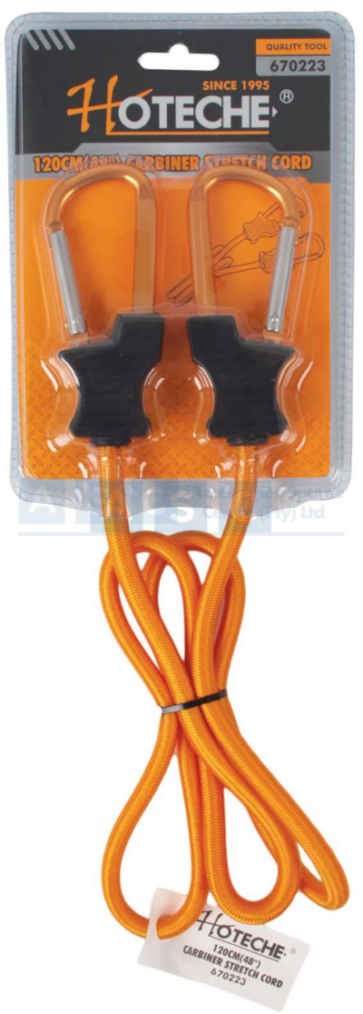 LUGGAGE STRAP CARBINER STRETCH CORD Length:120cm  Material: latex and rubber