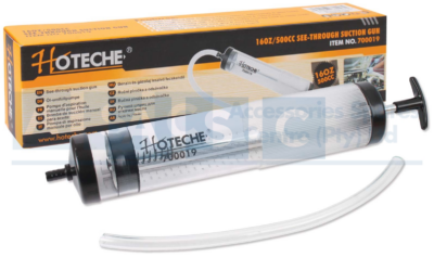 SUCTION GUN 500CC Material:Iron + PC  12 Flexible hose for