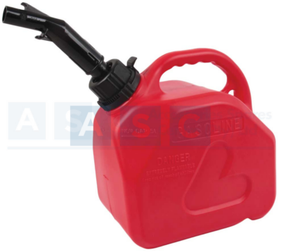 JERRY CAN PLASTIC RED 5L size :24.6X15.4X24cm  material:HDPE