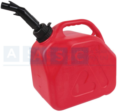 JERRY CAN PLASTIC RED 10L size :30.3X19.9X30cm  material:HDPE