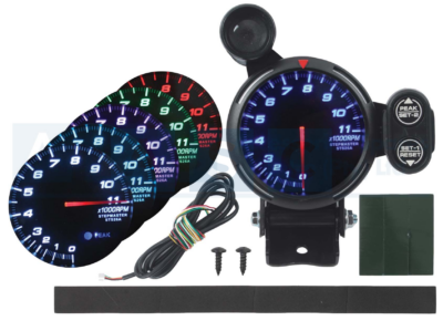 TACHOMETER 80MM 7 COLOR