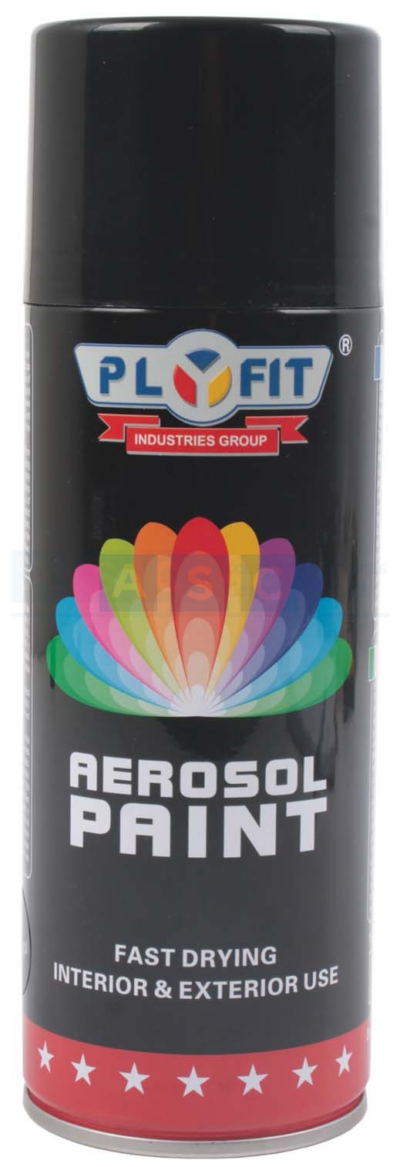 PLYFIT SPRAY PAINT GLOSS BLACK 300ML