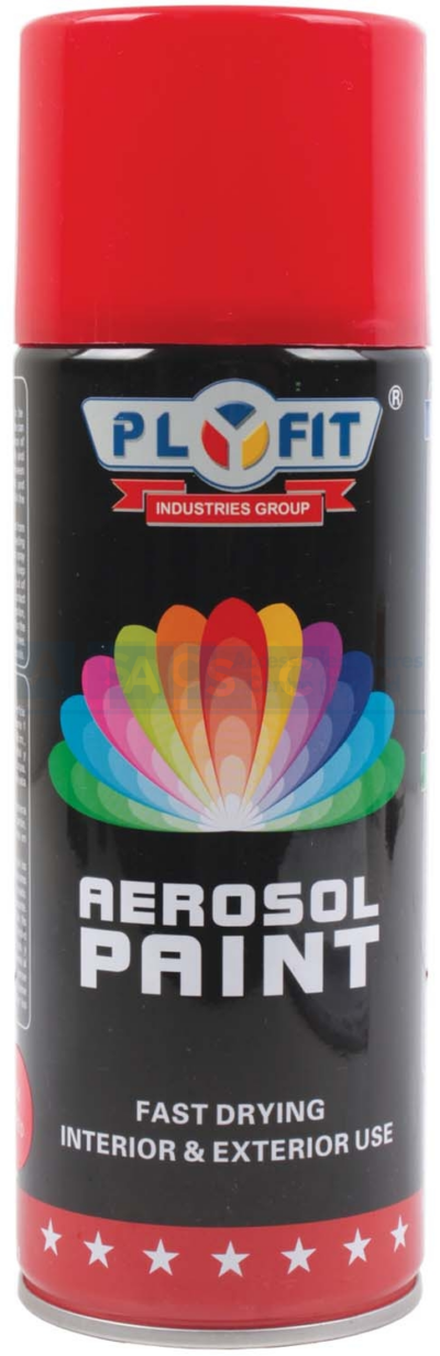 PLYFIT SPRAY PAINT FIRE RED 300ML