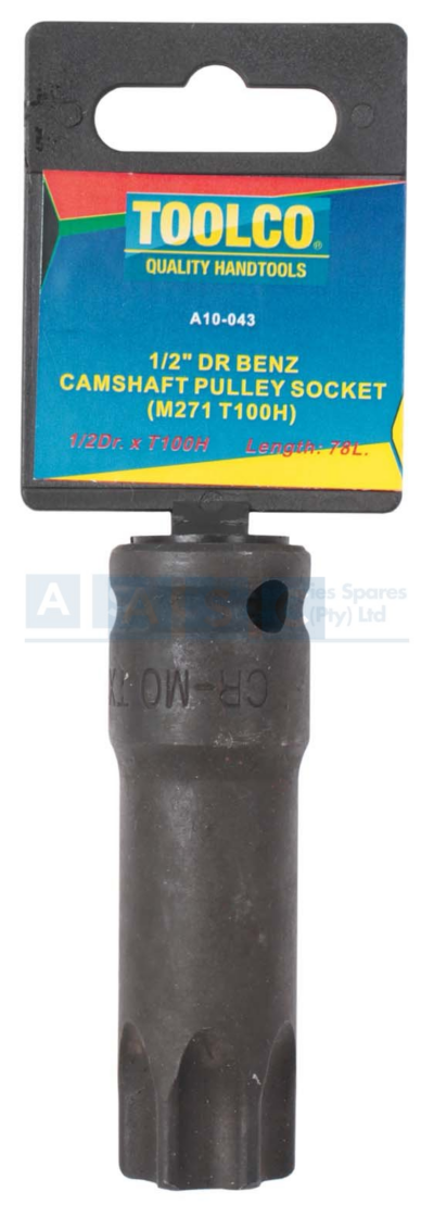 CAMSHAFT PULLEY SOCKET BENZ M271 1/2 DR. X T100H L=78MM SPECIAL DESIGNED