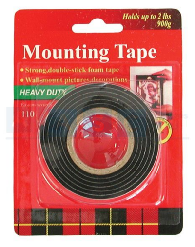 D/SIDED TAPE 1MMx20MMx1M BL/PK