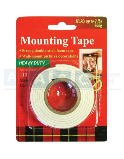 D/SIDED TAPE WHITE 2MMX20MMX1M