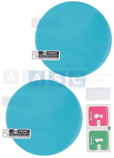 REARVIEW MIRROR RAINPROOF FILM 80X80MM