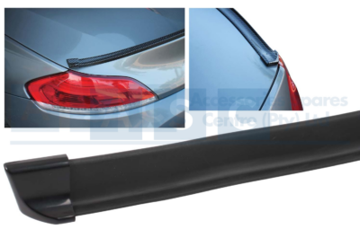 BOOT LIP SPOILER MATT BLACK 1.5M UNIVERSAL W/2 ENDS