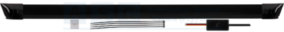 LED SPOILER W/ LIGHT 1.2M LED 3.5M BLACK W/BRAKE FLASH 12V