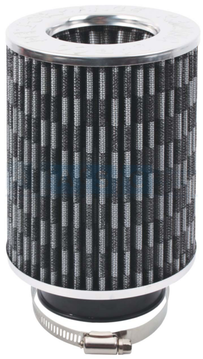 AIR FILTER LONG CHROME/CARBON