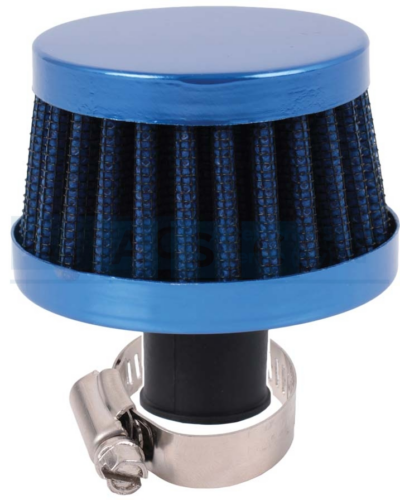 AIR FILTER BREATHER BLUE  12MM OUTLET