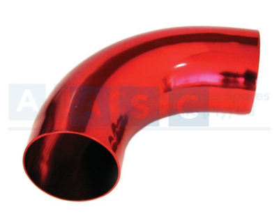INDUCTION PIPE 90 DEG.76MM RED