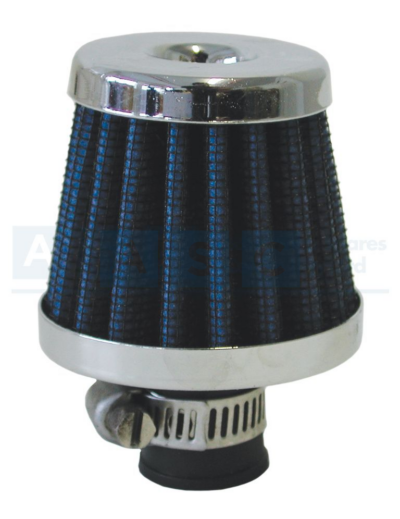 AIR FILTER BREATHER 12MM BLUE
