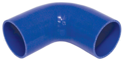 REINFORCE 90DEG. BLUE HOSE 76MM