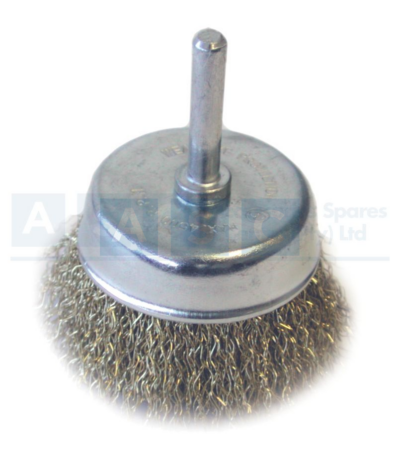 CUP BRUSH W/SHAFT 65MM DISCONTINUED NOT VIABLE