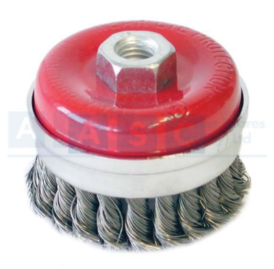 CUP BRUSH KNOTTED 65MM