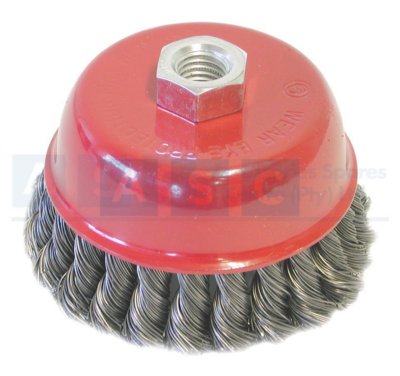 CUP BRUSH KNOTTED 100MM M14X2
