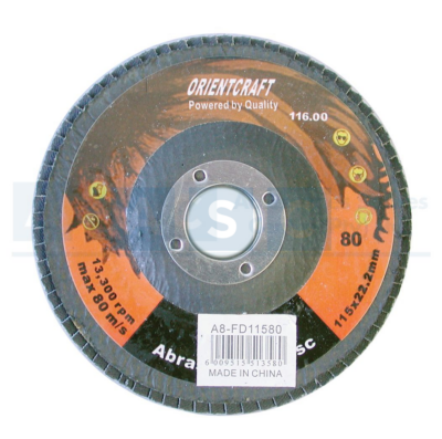 FLAP DISC 115MM 80 GRIT