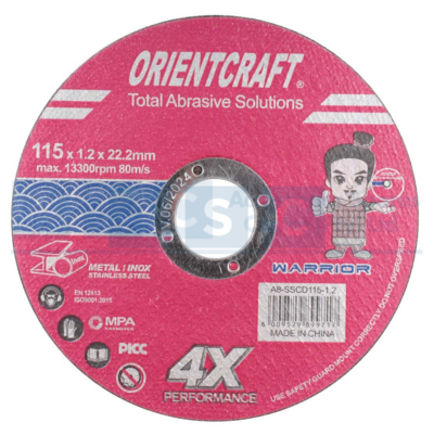 STAINLESS STEEL CUTTING DISC 115X1.2X22.