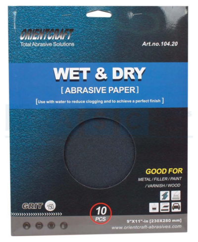WATER PAPER GRIT 150(10)230X280 SHEET