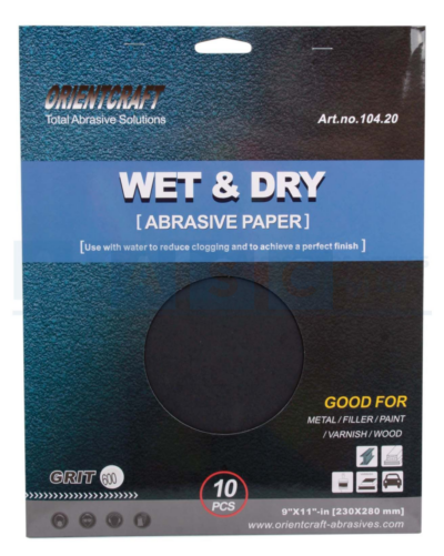W/PAPER GRIT WP600(10)230X280MM SHEET