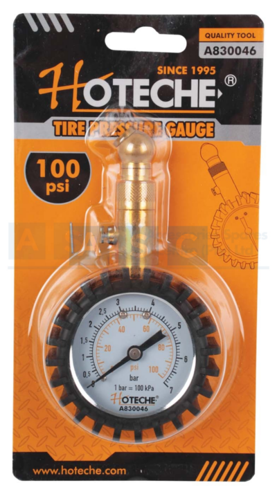 TYRE PRESSURE GAUGE 7 BAR max pressure:100psi/7bar / Scales select