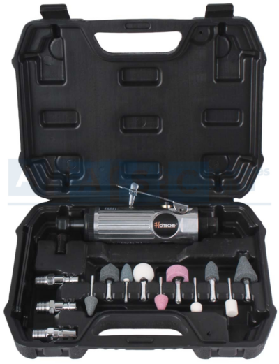 AIR DIE GRINDING KIT 16PCS 6MM Free Speed Rpm:22000 Average Air Consump