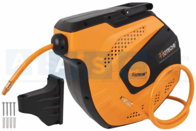 AIR HOSE RETRACTABLE UNIT W/HOSE 15M + 1M Hose Material-pvc