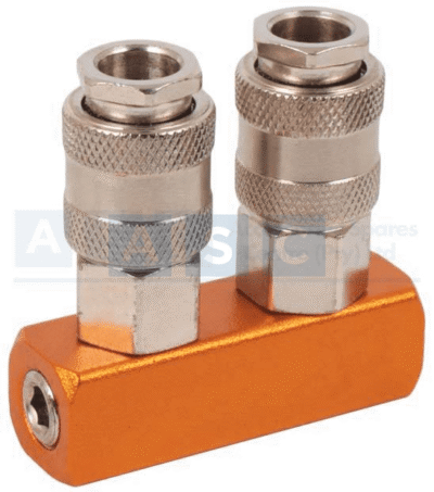 QUICK COUPLER 2 WAYS 2pcs 1/4 male quick couplerdouble bliste