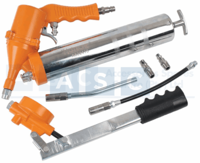 AIR GREASE GUN 2 IN 1 400CC Air Pressure:30-90Psi  Air Inlet:6MM